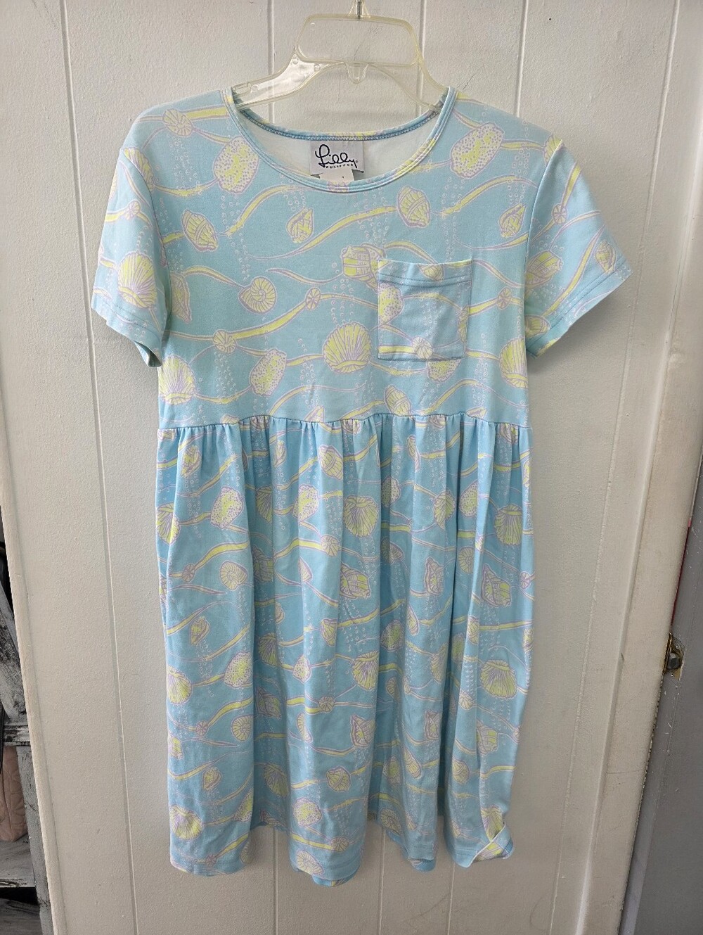 Vintage Lilly Pulitzer Sz Small Dress Seashell Print Guc